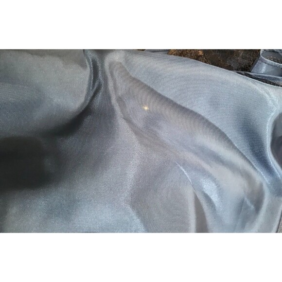 Vintage Gunne Sax Cocktail Dress Size Small 80s Retro Dark Blue Black Lace Vamp - Picture 8 of 9